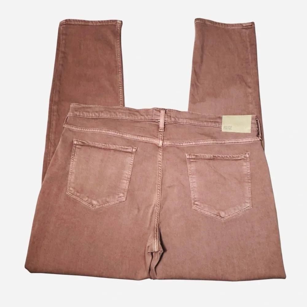 NWT New PAIGE Lennox Slim Fit Jeans in Vintage Twilight Rouge Size 40